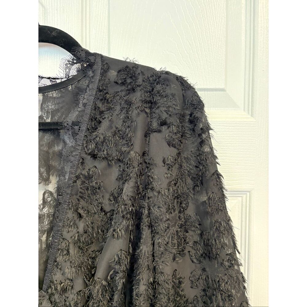 Black Shag Blouse View 3